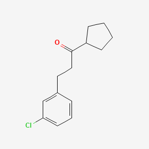 2-(3-Chlorophenyl)ethyl cyclopentyl ketone