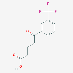 molecular formula C12H11F3O3 B1323491 5-Oxo-5-(3-trifluoromethylphenyl)valeric acid CAS No. 502650-98-8