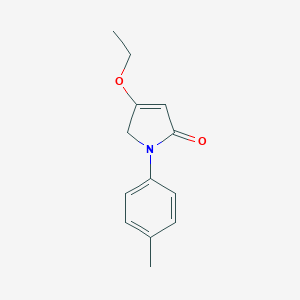 molecular formula C13H15NO2 B132351 3-ethoxy-1-(4-methylphenyl)-2H-pyrrol-5-one CAS No. 141694-12-4