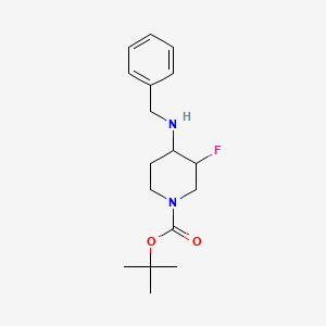B1323510 Tert-butyl 4-(benzylamino)-3-fluoropiperidine-1-carboxylate CAS No. 934536-09-1