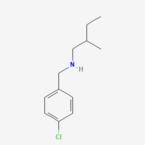molecular formula C12H18ClN B13235100 [(4-Chlorophenyl)methyl](2-methylbutyl)amine 