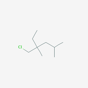 molecular formula C9H19Cl B13235124 4-(Chloromethyl)-2,4-dimethylhexane 