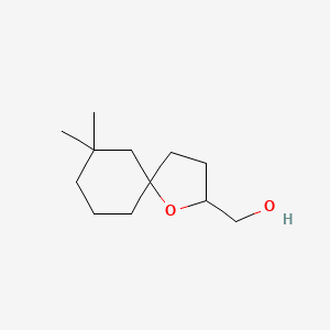 molecular formula C12H22O2 B13235155 {7,7-Dimethyl-1-oxaspiro[4.5]decan-2-yl}methanol 