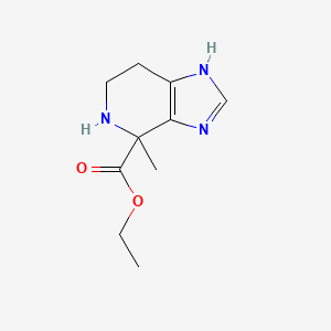 molecular formula C10H15N3O2 B13235253 Ethyl 4-methyl-3H,4H,5H,6H,7H-imidazo[4,5-c]pyridine-4-carboxylate 
