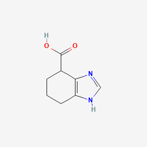molecular formula C8H10N2O2 B1323526 4,5,6,7-Tetrahydro-1H-benzo[d]imidazole-7-carboxylic acid CAS No. 361395-33-7
