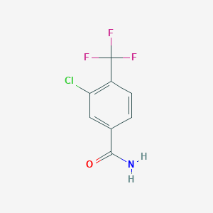 molecular formula C8H5ClF3NO B1323528 3-Chloro-4-(trifluoromethyl)benzamide CAS No. 1092460-78-0