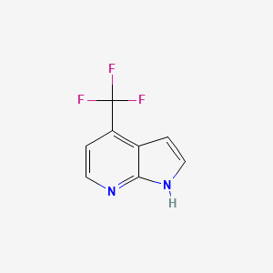 molecular formula C8H5F3N2 B1323530 4-(trifluoromethyl)-1H-pyrrolo[2,3-b]pyridine CAS No. 1092579-96-8