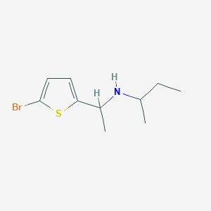 molecular formula C10H16BrNS B13235352 [1-(5-Bromothiophen-2-yl)ethyl](butan-2-yl)amine 