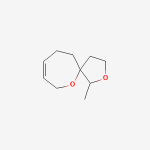 molecular formula C10H16O2 B13235358 1-Methyl-2,6-dioxaspiro[4.6]undec-8-ene 