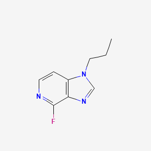molecular formula C9H10FN3 B13235359 4-Fluoro-1-propyl-1H-imidazo[4,5-c]pyridine 