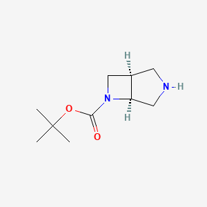 molecular formula C10H18N2O2 B1323542 tert-butyl (1R,5S)-3,6-diazabicyclo[3.2.0]heptane-6-carboxylate CAS No. 799279-81-5