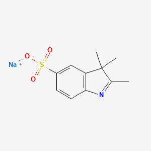 molecular formula C11H12NNaO3S B1323546 Sodium 2,3,3-trimethyl-3H-indole-5-sulfonate CAS No. 287188-58-3