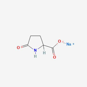 molecular formula C5H6NNaO3 B1323548 Sodium 5-oxopyrrolidine-2-carboxylate CAS No. 54571-67-4