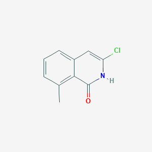 molecular formula C10H8ClNO B13235508 3-Chloro-8-methyl-1,2-dihydroisoquinolin-1-one 