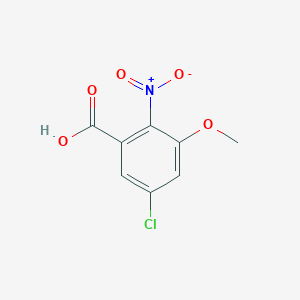 molecular formula C8H6ClNO5 B1323552 5-Chloro-3-methoxy-2-nitrobenzoic acid CAS No. 1017059-14-1