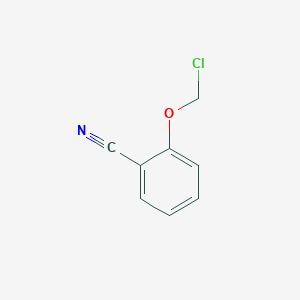 molecular formula C8H6ClNO B13235544 2-(Chloromethoxy)benzonitrile 