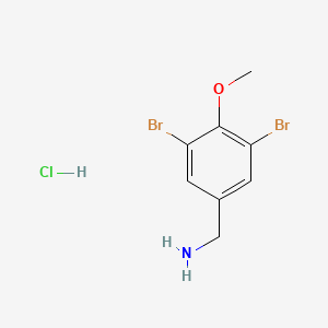 molecular formula C8H10Br2ClNO B1323555 (3,5-Dibromo-4-methoxybenzyl)amine hydrochloride 