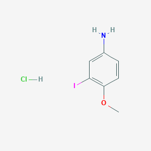 molecular formula C7H9ClINO B1323556 3-Iodo-4-methoxyaniline hydrochloride CAS No. 261173-06-2