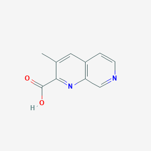 molecular formula C10H8N2O2 B13235597 3-Methyl-1,7-naphthyridine-2-carboxylic acid 