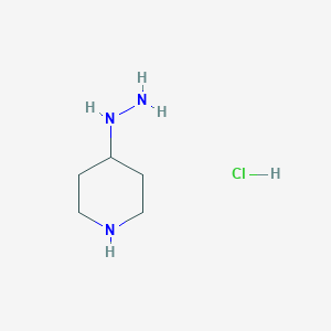 molecular formula C5H14ClN3 B1323563 4-Hydrazinopiperidine hydrochloride CAS No. 952201-01-3