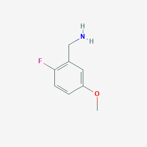 molecular formula C8H10FNO B1323564 (2-氟-5-甲氧基苯基)甲胺 CAS No. 93071-83-1