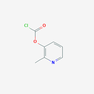 molecular formula C7H6ClNO2 B13235731 2-Methylpyridin-3-YL chloroformate 