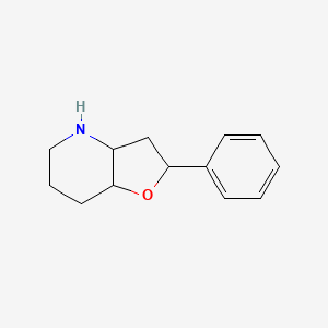molecular formula C13H17NO B13235734 2-Phenyl-octahydrofuro[3,2-b]pyridine 