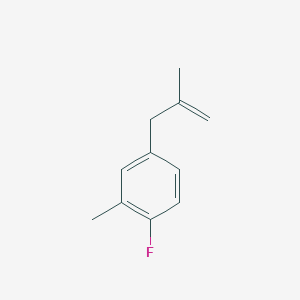 B1323577 3-(4-Fluoro-3-methylphenyl)-2-methyl-1-propene CAS No. 869493-79-8