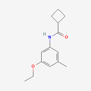 molecular formula C14H19NO2 B13235770 N-(3-Ethoxy-5-methylphenyl)cyclobutanecarboxamide 
