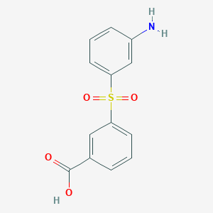 molecular formula C13H11NO4S B13235817 3-(3-Aminobenzenesulfonyl)benzoic acid 
