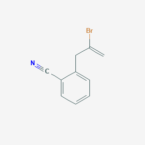 molecular formula C10H8BrN B1323582 2-Bromo-3-(2-cyanophenyl)-1-propene CAS No. 731772-25-1