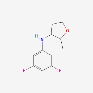 molecular formula C11H13F2NO B13235824 N-(3,5-Difluorophenyl)-2-methyloxolan-3-amine 
