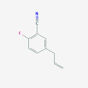 molecular formula C10H8FN B1323585 3-(3-Cyano-4-fluorophenyl)-1-propene CAS No. 943247-49-2