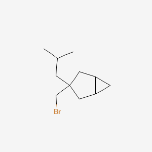 molecular formula C11H19Br B13235889 3-(Bromomethyl)-3-(2-methylpropyl)bicyclo[3.1.0]hexane 