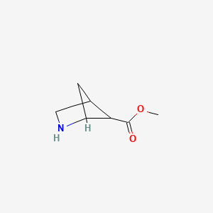 molecular formula C7H11NO2 B13235928 Methyl 2-azabicyclo[2.1.1]hexane-5-carboxylate 