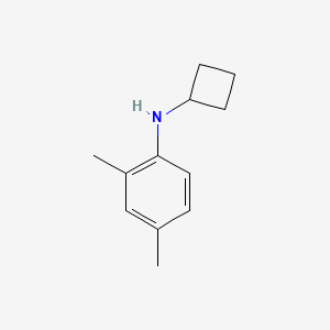 molecular formula C12H17N B13235949 N-cyclobutyl-2,4-dimethylaniline 