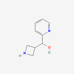 molecular formula C9H12N2O B13235959 (Azetidin-3-yl)(pyridin-2-yl)methanol 