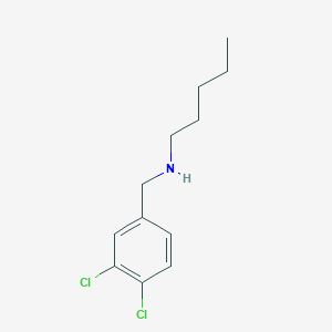 molecular formula C12H17Cl2N B13235969 [(3,4-Dichlorophenyl)methyl](pentyl)amine 