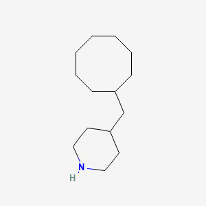 molecular formula C14H27N B13235970 4-(Cyclooctylmethyl)piperidine 