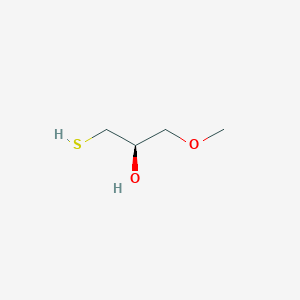 molecular formula C4H10O2S B13235972 (2R)-1-Methoxy-3-sulfanylpropan-2-ol 
