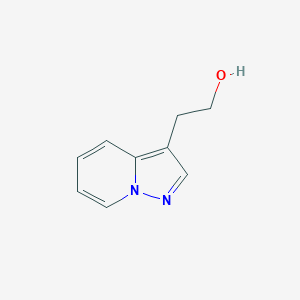 molecular formula C9H10N2O B13236020 2-{Pyrazolo[1,5-a]pyridin-3-yl}ethan-1-ol 