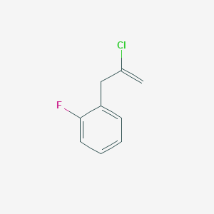 molecular formula C9H8ClF B1323603 2-Chloro-3-(2-fluorophenyl)-1-propene CAS No. 731772-93-3