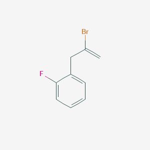 molecular formula C9H8BrF B1323605 2-Bromo-3-(2-fluorophenyl)-1-propene CAS No. 731772-95-5
