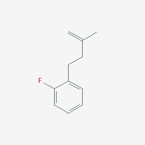 molecular formula C11H13F B1323608 4-(2-Fluorophenyl)-2-methyl-1-butene CAS No. 731772-98-8