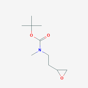 molecular formula C10H19NO3 B13236106 tert-Butyl N-methyl-N-[2-(oxiran-2-yl)ethyl]carbamate 
