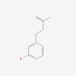 molecular formula C11H13F B1323614 4-(3-Fluorophenyl)-2-methyl-1-butene CAS No. 731773-07-2