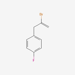molecular formula C9H8BrF B1323616 2-Bromo-3-(4-fluorophenyl)-1-propene CAS No. 731773-10-7