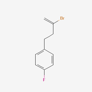 molecular formula C10H10BrF B1323617 2-Bromo-4-(4-fluorophenyl)-1-butene CAS No. 731773-11-8