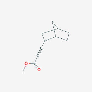 molecular formula C11H14O2 B13236178 Methyl3-(bicyclo[2.2.1]heptan-2-YL)prop-2-ynoate 