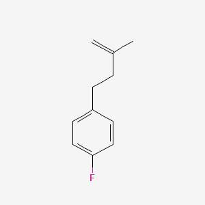 molecular formula C11H13F B1323618 4-(4-Fluorophenyl)-2-methyl-1-butene CAS No. 731773-12-9